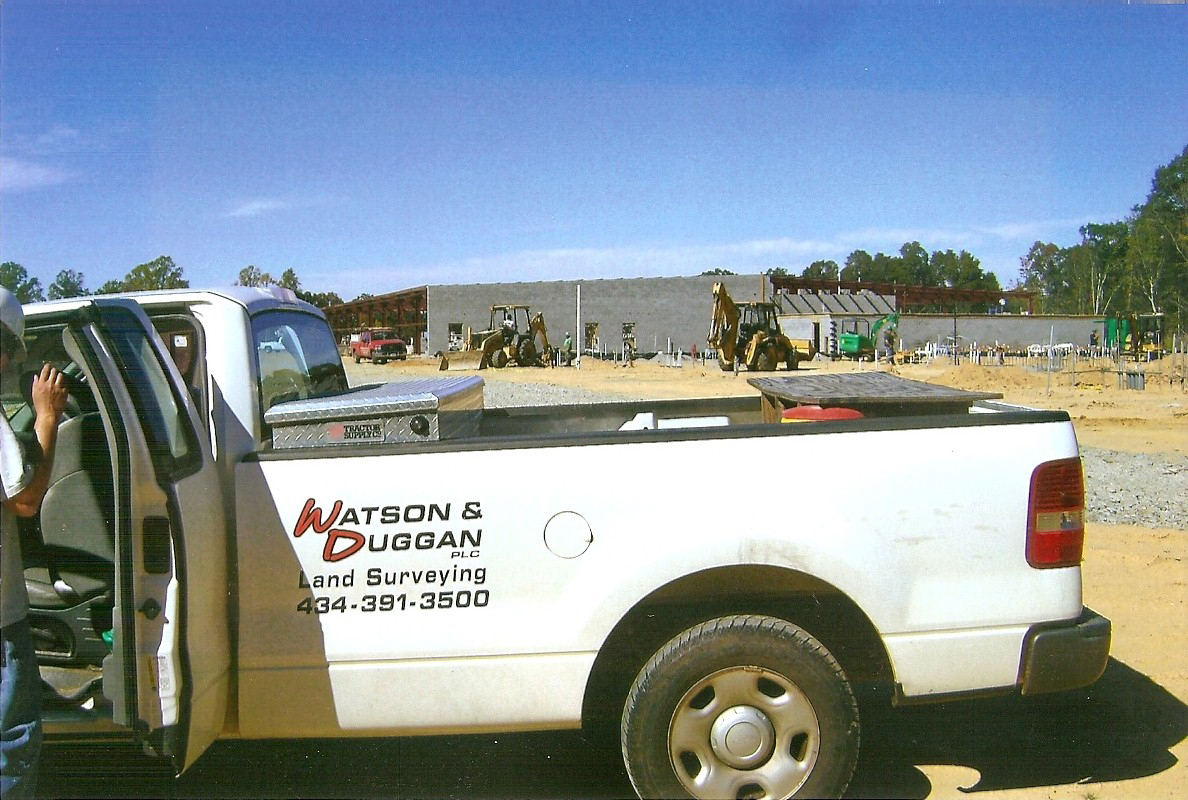 Watson and Duggan truck at work site.